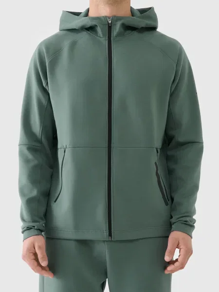 4F bluza z kapturem L zielony