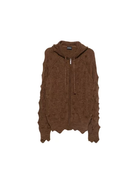 Bluza z kapturem Madfrenzy z kapturem brązowa