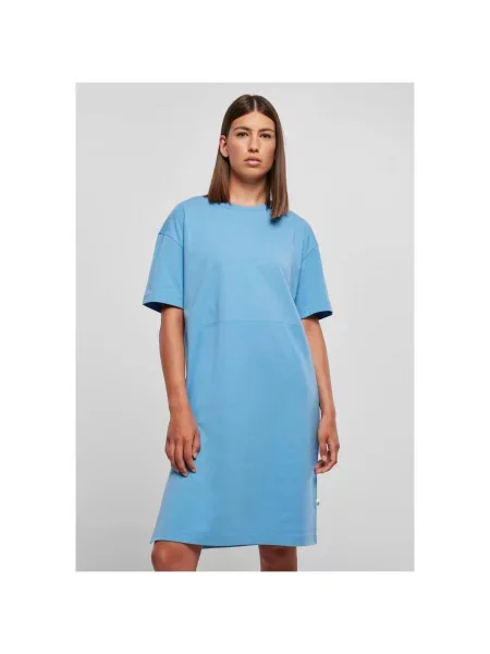 Rochie tip cămașă Urban Classics albastru