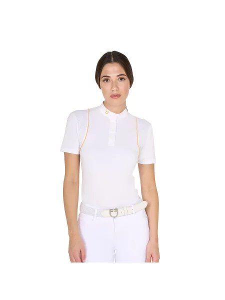Koszulka polo na zawody Equestro biała