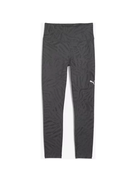 Legginsy długie Puma Tad Essential Ribbon Stripe ciemny XS szary