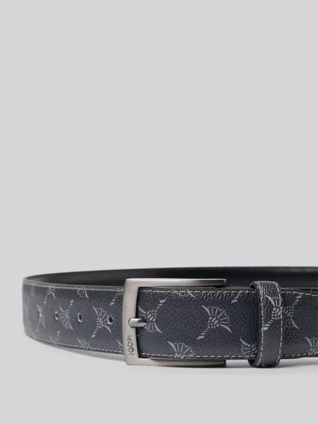 Pasek z dodatkiem skóry i wzorem na całej powierzchni Joop! Collection