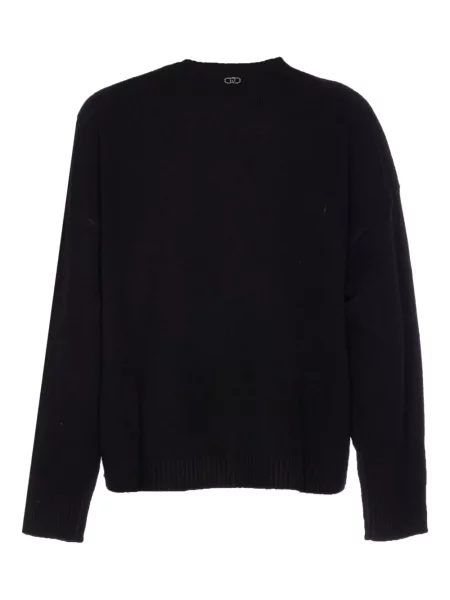 Pulover Liu Jo cu decolteu rotund negru