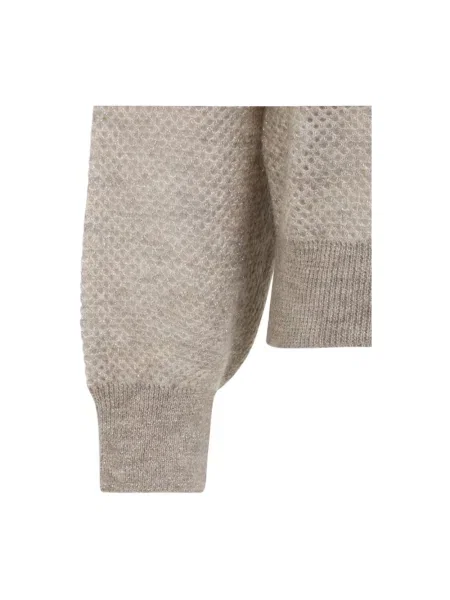 Sweter Brunello Cucinelli brązowy