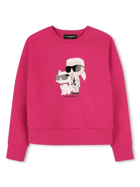 Bluza dziecięca Karl Lagerfeld różowa