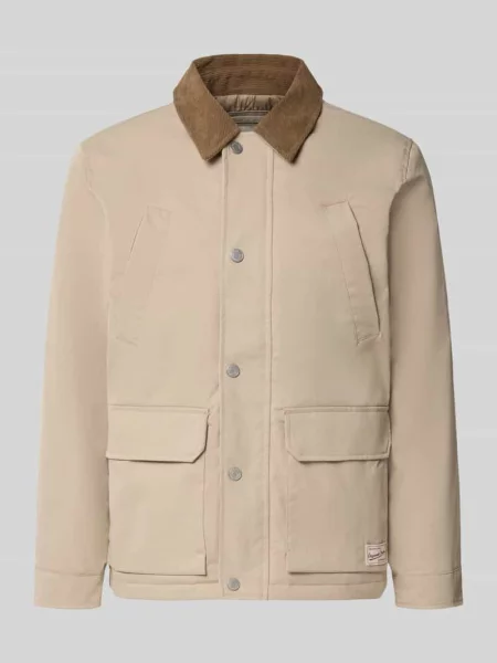 Kurtka w pikowanym wyglądzie krój regular fit Jack & Jones beżowa