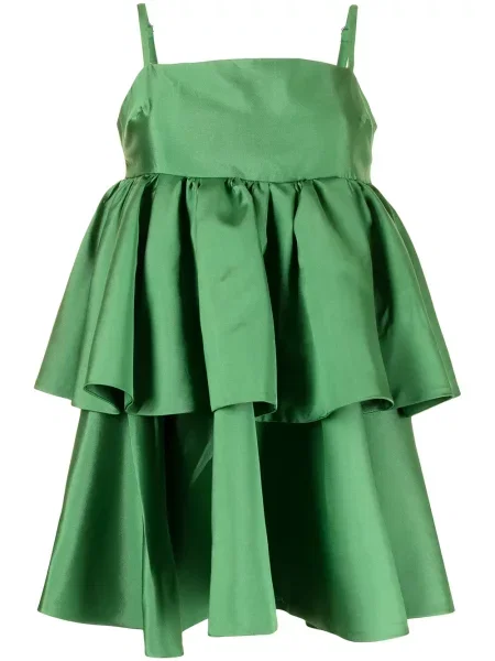 Rochie mini Macgraw de costum verde