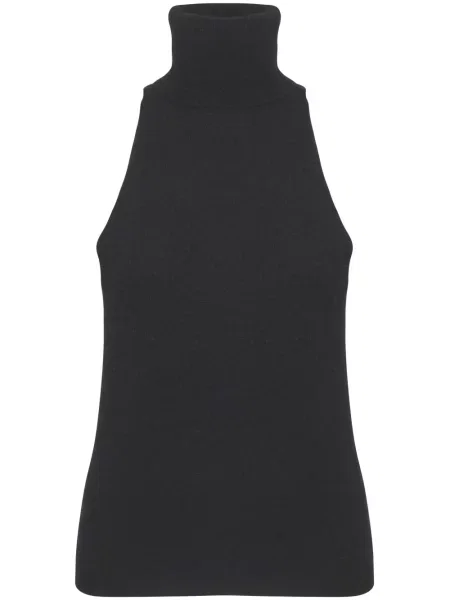 Top Cashmere In Love din cașmir negru