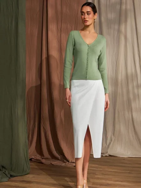 Спідниця міді TrikoBakh білий