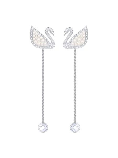 Kolczyki Swarovski szare
