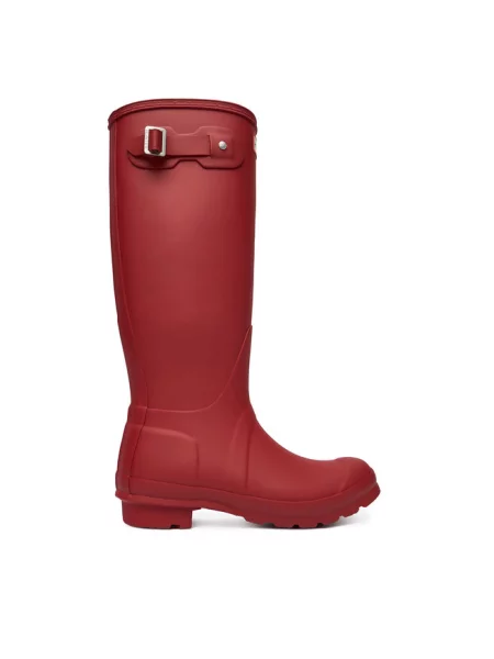 Wysokie buty Hunter Original Play Ciemnoczerwone 36 czerwone