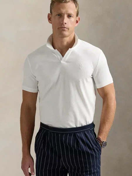 Tricou polo Polo Ralph Lauren alb