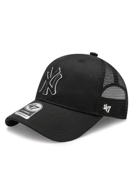 47 Brand Kepurė su snapeliu Mlb New York Yankees Branson Juoda balta