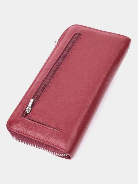 ST Leather Accessories Гаманець Шкіра бордовий