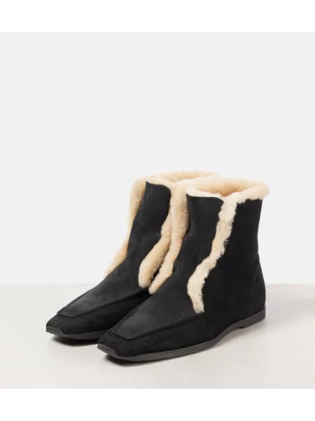 Cizme scurte Toteme din piele negru
