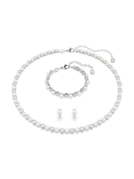 Swarovski compleu MATRIX argintiu