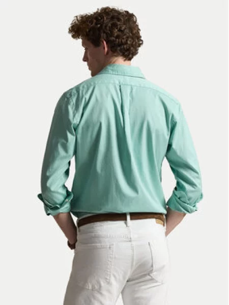 Polo Ralph Lauren Marškiniai Custom Fit žalia