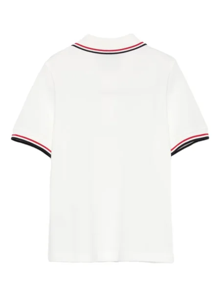 Koszulka polo dziecięca Moncler Enfant biała