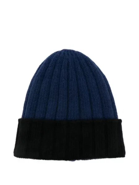Плетена оребрен шапка Daniele Fiesoli синьо