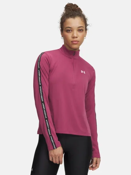 Mikina Under Armour s polovičními zipem červená