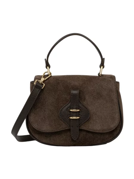 Coccinelle torebka crossbody zamszowa zielona