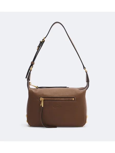 Geantă Tod's din piele cu buline maro