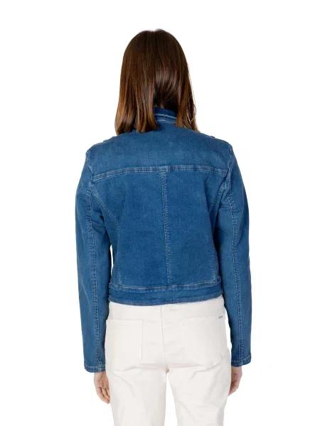 Kurtka jeansowa Morgan niebieska