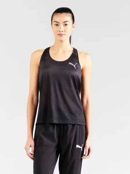 PUMA Športový top ULTRASPUN' čierna