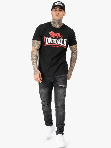 Футболка Lonsdale LION TWO TONE чорний