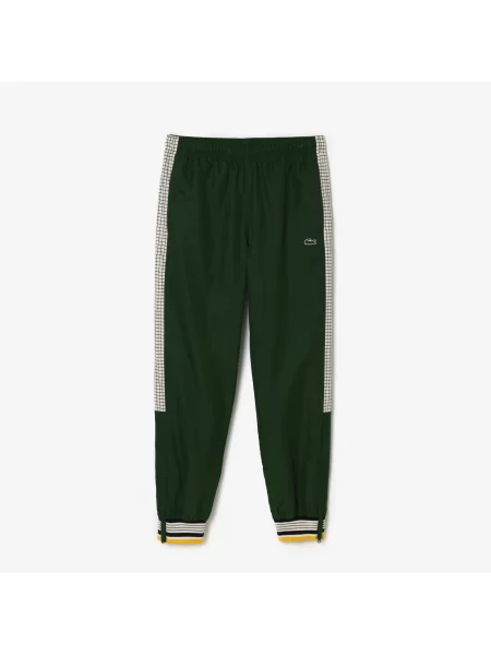 Lacoste Spodnie Dresowe Neo Heritage Z Blokadą Koloru Relaxed Fit zielone