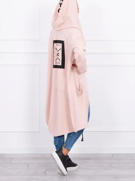 Geacă Kesi cu glugă roz