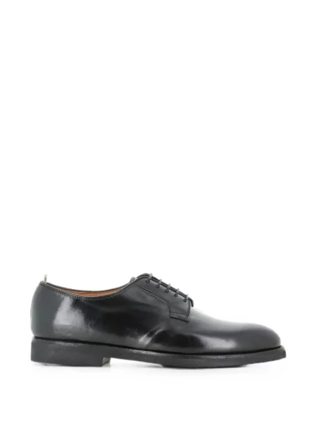 Pantofi derby Officine Creative cu șireturi din dantelă negru