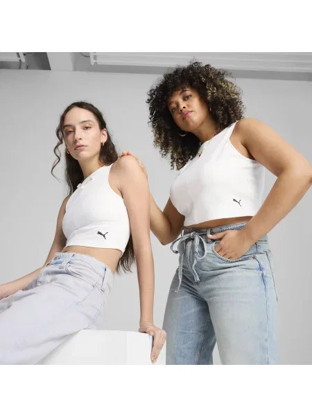 Crop top Puma biały