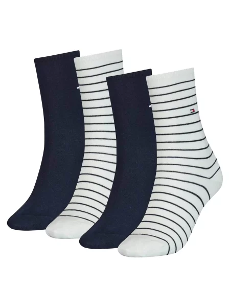 TOMMY HILFIGER Ponožky tmavě modrá bílá