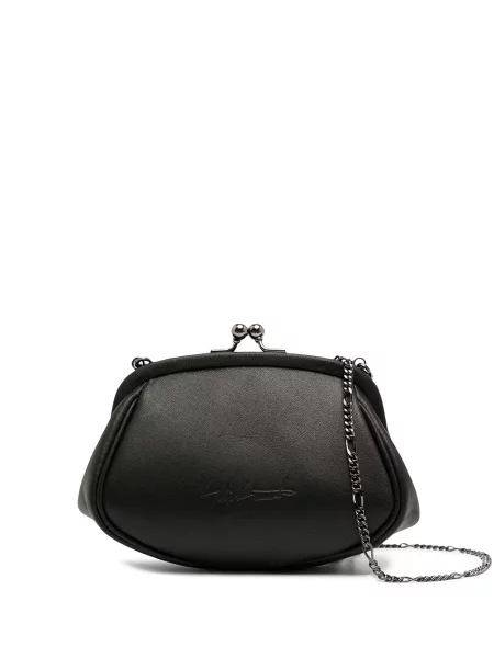 Kožna kožna torba Discord Yohji Yamamoto crna
