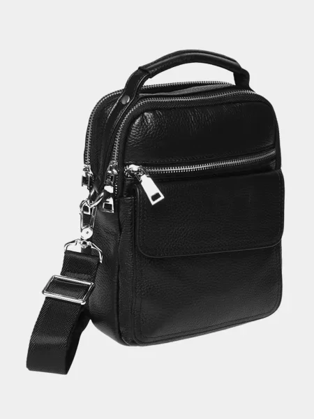 Кожаная сумка кросс-боди Ricco Grande черная