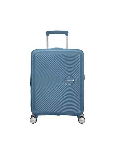 Lniana walizka American Tourister czarna