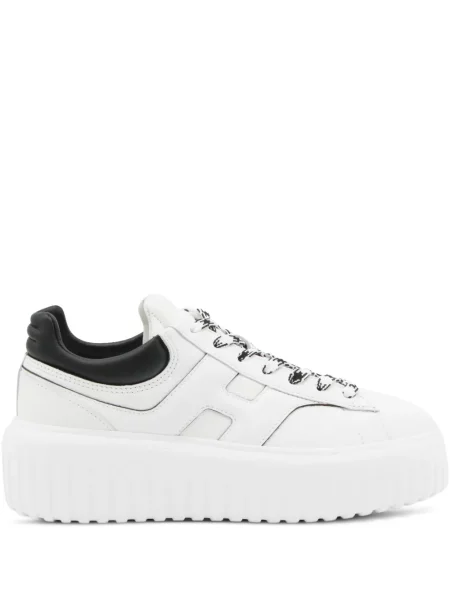 Sneakerși Hogan cu platformă din dantelă alb