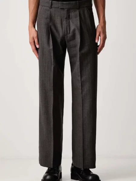 Our Legacy pantaloni de costum cu lână pentru bărbați