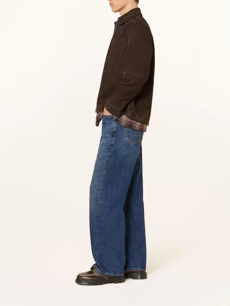 Allsaints Džíny S Širokými Nohavicemi Lenny Regular Fit dark indigo