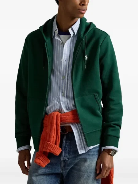 Manšestrové s límcem izolované polotričko Polo Ralph Lauren bílé