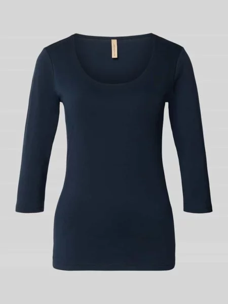 T-shirt z rękawem o dł. Model Pylle' Soyaconcept granatowa
