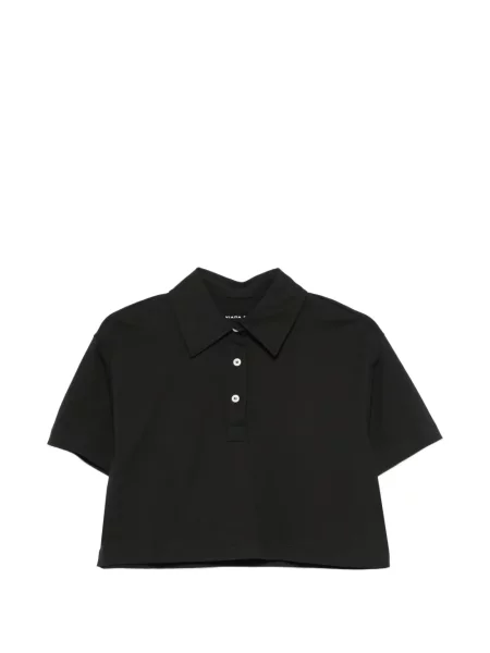 Gulerat decupat top Liviana Conti negru