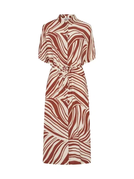 Soft Rebels Rochie Billy / maro ruginiu bej