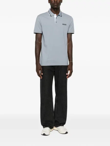 Polo Boss με σχέδιο μπλε