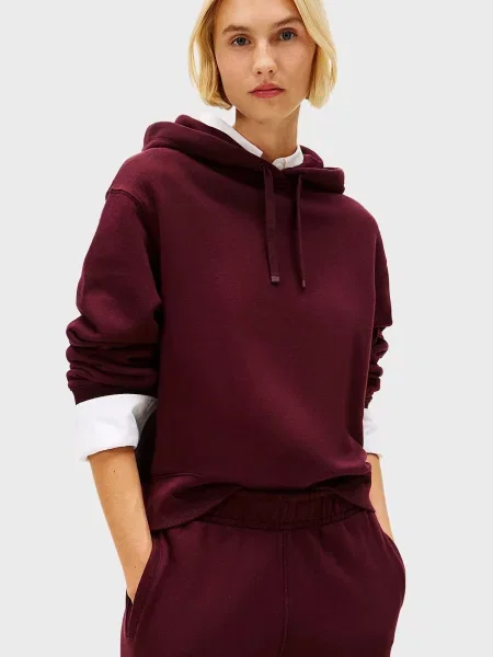 Махровая толстовка Tommy Hilfiger бордовая