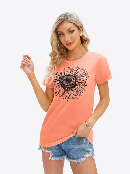 Imily Bela Tricou corai negru