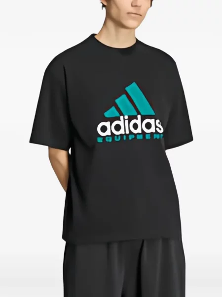 Hanorac Adidas cu autograf cu dungi alergare galben