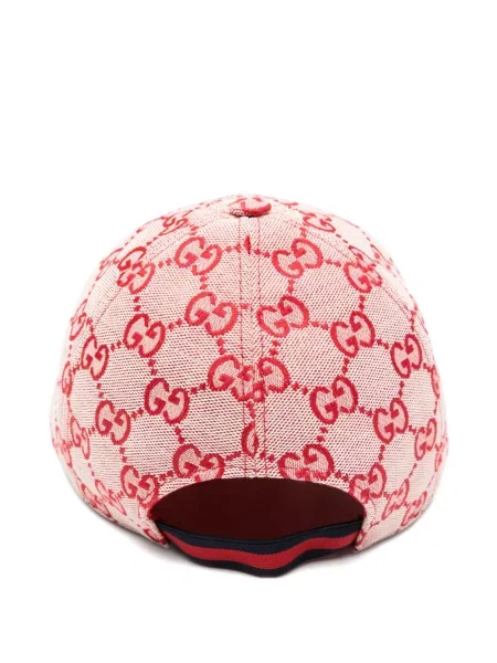 Czapka z daszkiem dziecięca Gucci czerwona