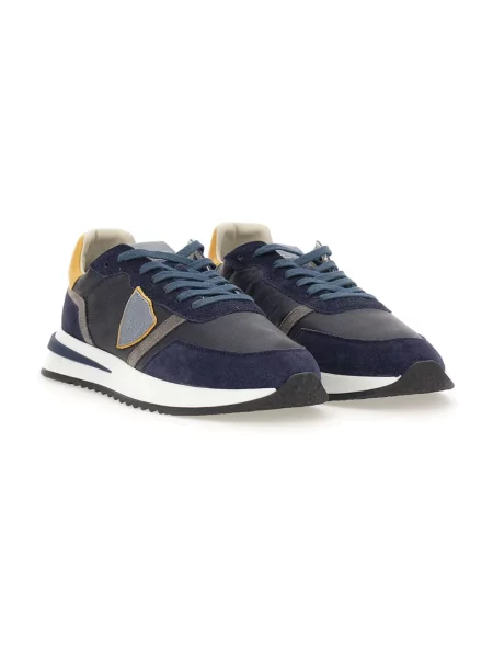 Buty do biegania Philippe Model zamszowe do biegania niebieskie